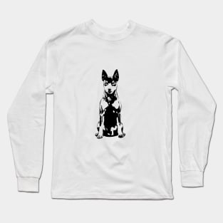 Miniature Pinscher Black and Tan Cute Puppy Dog Long Sleeve T-Shirt